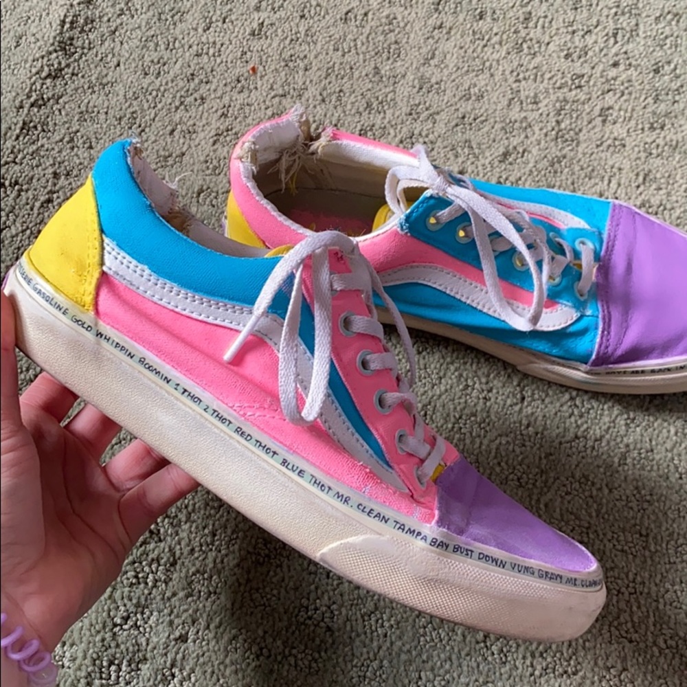 painted vans old skool